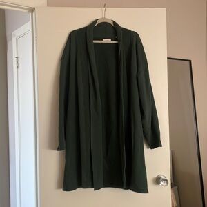 Joan Brown Oversized Cardigan Pine French Terry